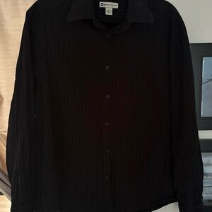 Men's Black Button Down Shirt